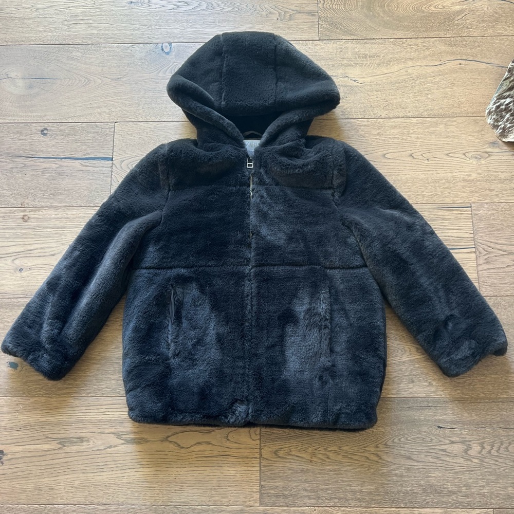 Zara Kids Plush Coat - Size 10